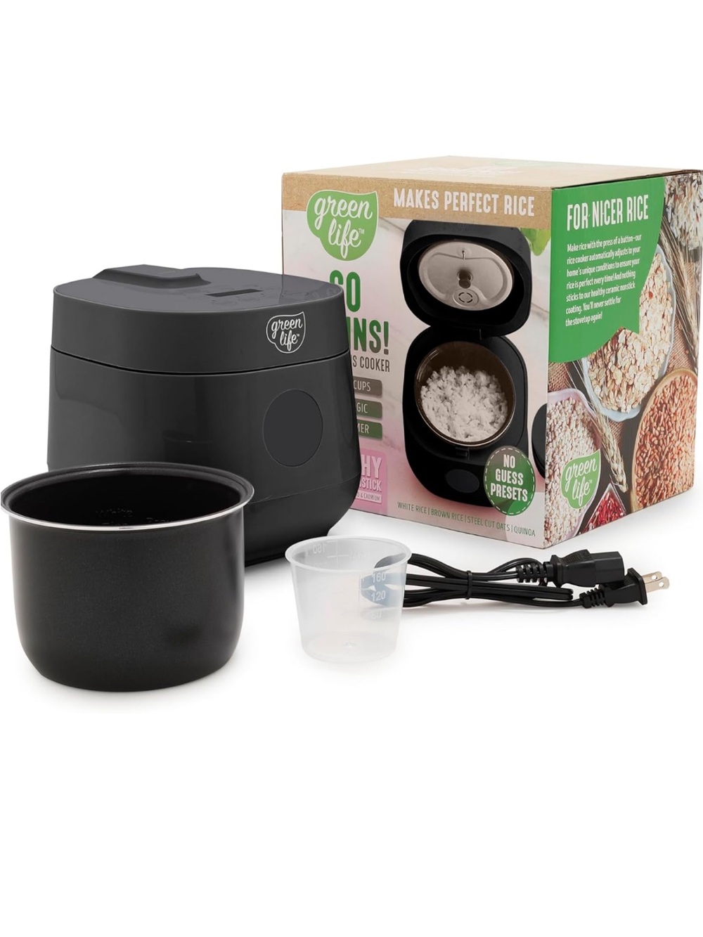 Black Mini Rice Cooker - Compact Electric Cooker in original box